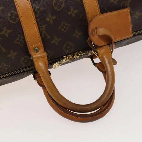 LOUIS VUITTON Monogram Keepall 55 Boston Bag M41424 LV Auth 134846 - Picture 8 of 16